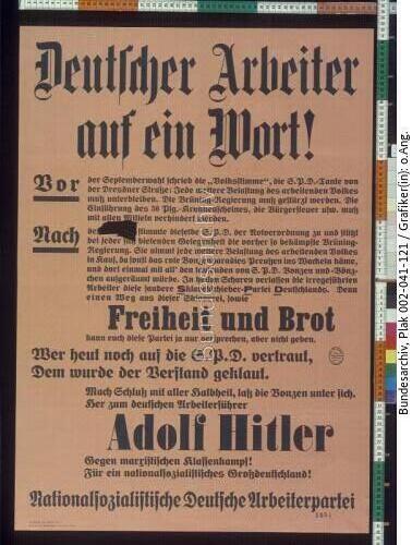 NSDAP, SPD-Hetze, Korruption