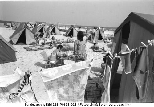 Prerow, Campingplatz am Strand