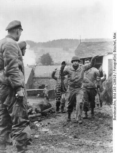 Ardennenoffensive, amerikanische Kriegsgefangene