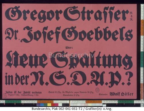 NSDAP, Versammlungsaufruf, Einigkeit