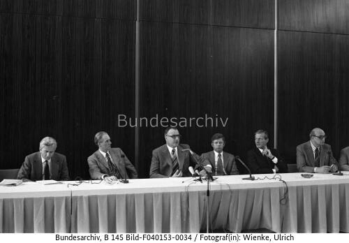 Bonn, Pressekonferenz CDU-Parteivorstand