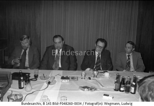 Bonn, PK Fred Sinowatz, Peter Glotz