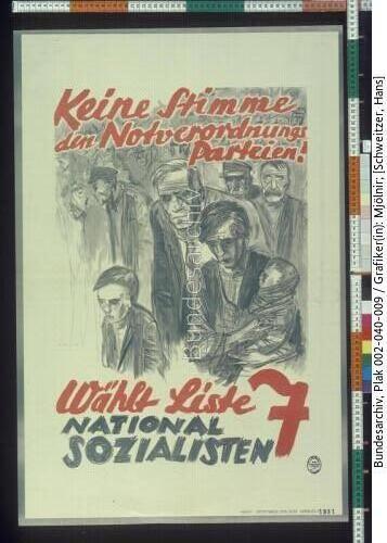 Kommunalwahl Hamburg, NSDAP-Wahlplakat