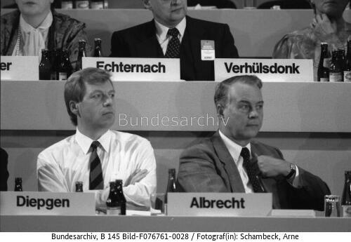 Bonn, CDU-Bundesparteitag, Albrecht, Diepken