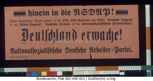 Mitgliederwerbung der NSDAP