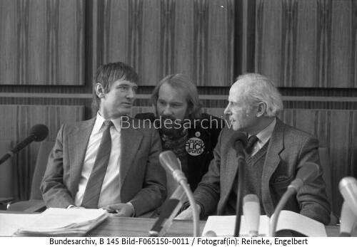 Bonn, Pressekonferenz Grüne, NATO-Nachrüstung