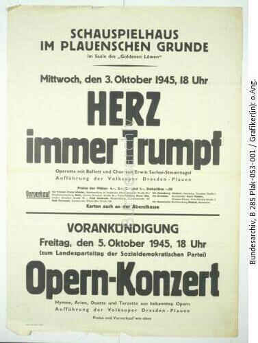 Freital, Operettenaufführung