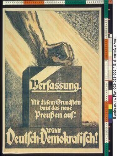 Landtagswahl Preußen, Wahlplakat der DDP