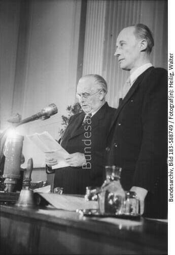 Berlin, Wahl Wilhelm Pieck zum DDR-Staatspräsidenten