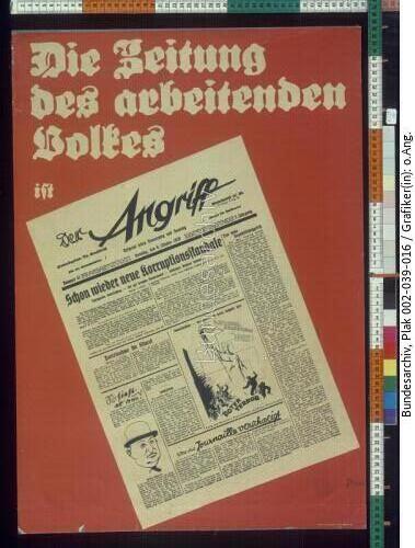 Werbung für NSDAP-Zeitung