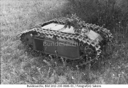 Russland-Krim, Sprengpanzer "Goliath"