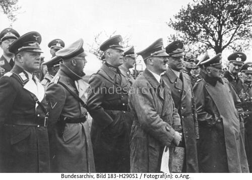 Besichtigung Westwall, Hitler und Generäle