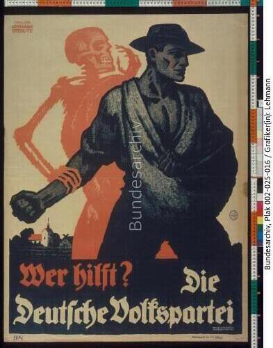 Reichstagswahl, Wahlplakat der DVP