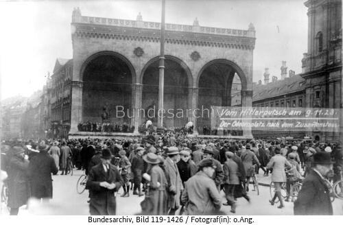 München, Hitlerputsch, Odeonsplatz