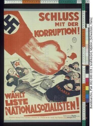 Kommunalwahl München, NSDAP-Wahlplakat