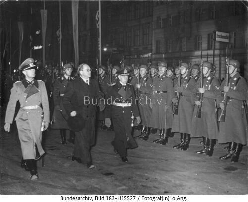 Berlin, Besuch Oswald Pirow, Verabschiedung
