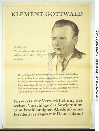 Propaganda für Friedensvertrag