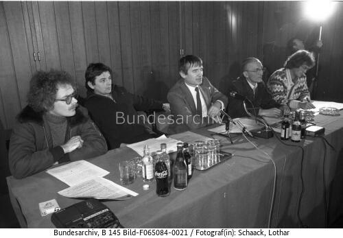 Bonn, Pressekonferenz der Grünen,