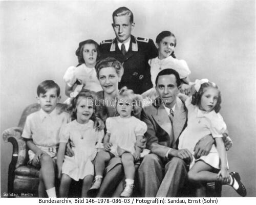 Joseph Goebbels mit Familie