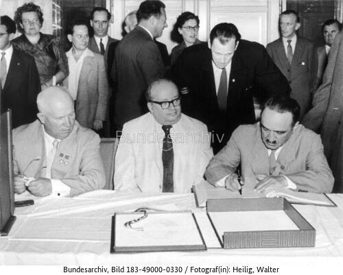 Berlin, sowjetische Delegation, Eintrag ins Goldene Buch