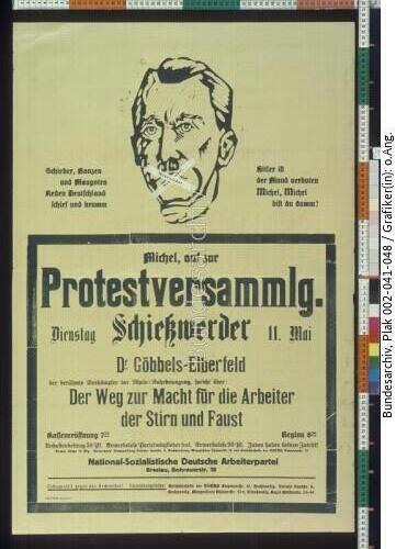 NSDAP, Versammlungsaufruf, Redeverbot Hitler