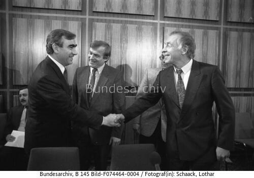 Berlin, Pressekonferenz, Waigel, Haussmann, Geißler