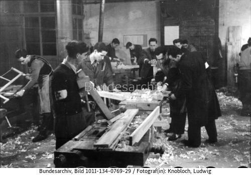Polen, Ghetto Warschau, Tischlerei