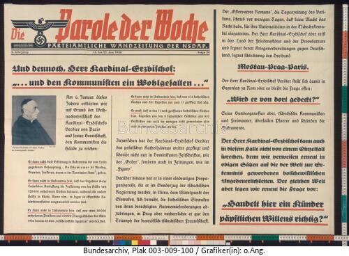 Parole der Woche, Kirchenkampf