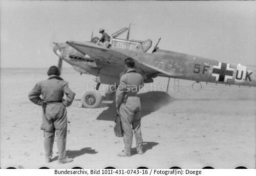 Nordafrika, Flugzeug Me 110