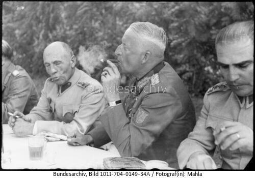 Russland-Süd, v. Manstein mit türkischen Offizieren
