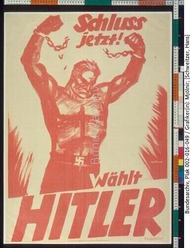 Reichspräsidentenwahl, Wahlplakat Hitler