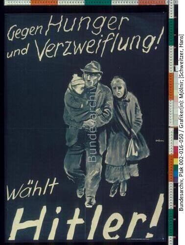 Reichspräsidentenwahl, Wahlplakat Hitler