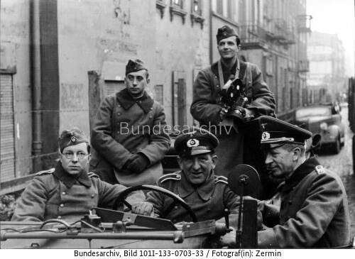 Polen, Ghetto Litzmannstadt, deutsche PK-Soldaten