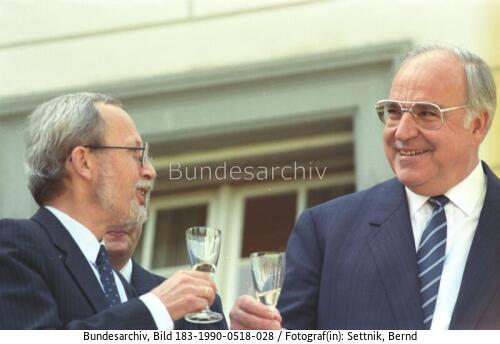 Lothar de Maizière, Helmut Kohl