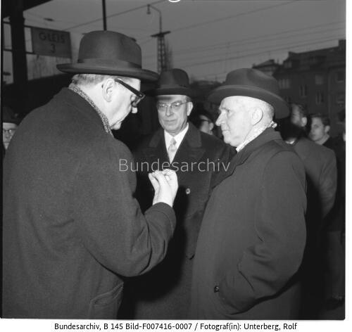 Bahnhof Bonn, Verabschiedung Apostolicher Nuntius