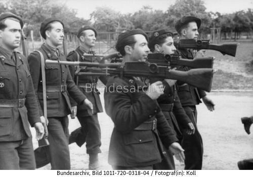 Frankreich, Parade der Milice Francaise