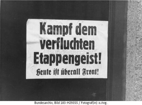 Breslau, Plakat mit Durchhalteparole