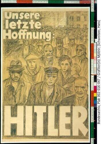 Reichspräsidentenwahl, Wahlplakat Hitler