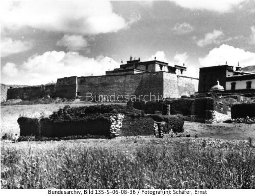 Tibetexpedition, Phari, Burg