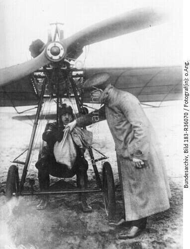 Bork / Brück, Flugpost mit Flugzeug Grade