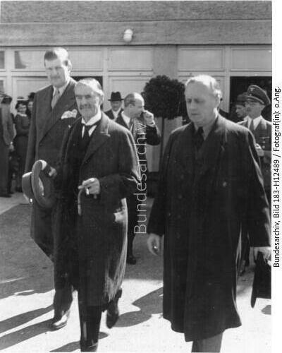Münchener Abkommen, Vorbereitung, Abreise Chamberlain