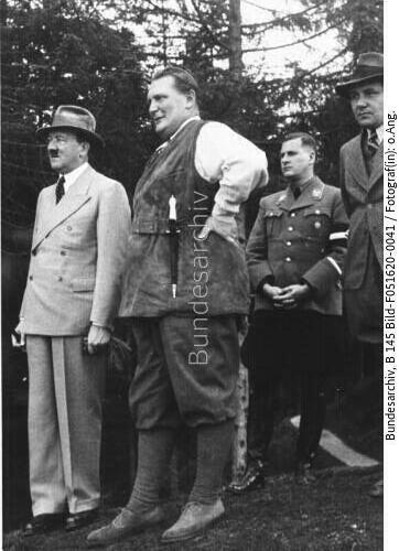 Obersalzberg, Hitler, Göring, v. Schirach, Bormann