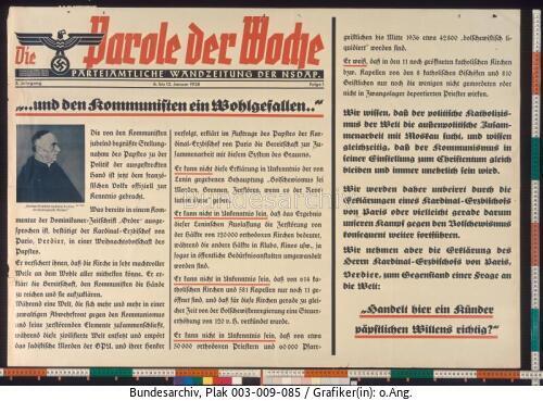 Parole der Woche, Kirchenkampf