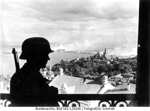 Ukraine, Kiew, deutscher Wachposten