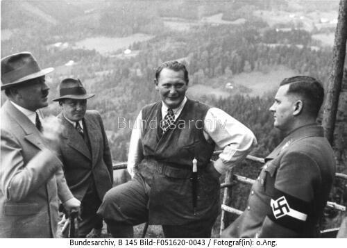 Obersalzberg, Hitler, Bormann, Göring, v. Schirach