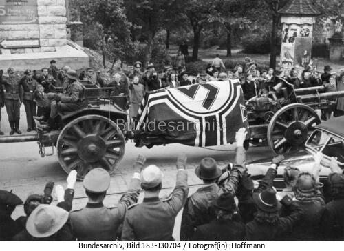 Ulm, Beisetzung Erwin Rommel, Trauerzug