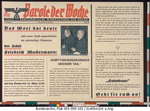 Parole der Woche, Kirchenkampf