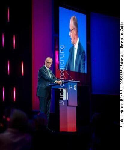 Bundeskanzler Friedrich Merz beim 150jährigen Jubiläum der Firma Henkel 2026