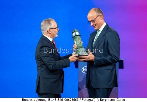 Bundeskanzler Friedrich Merz beim 150jährigen Jubiläum der Firma Henkel 2026