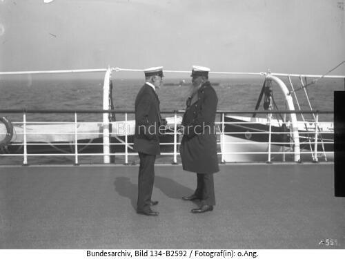 Max v. Fischel, Alfred v. Tirpitz an Bord